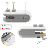 SealMate features and benefits showing sealing buttons, switch, and charging port for easy use.