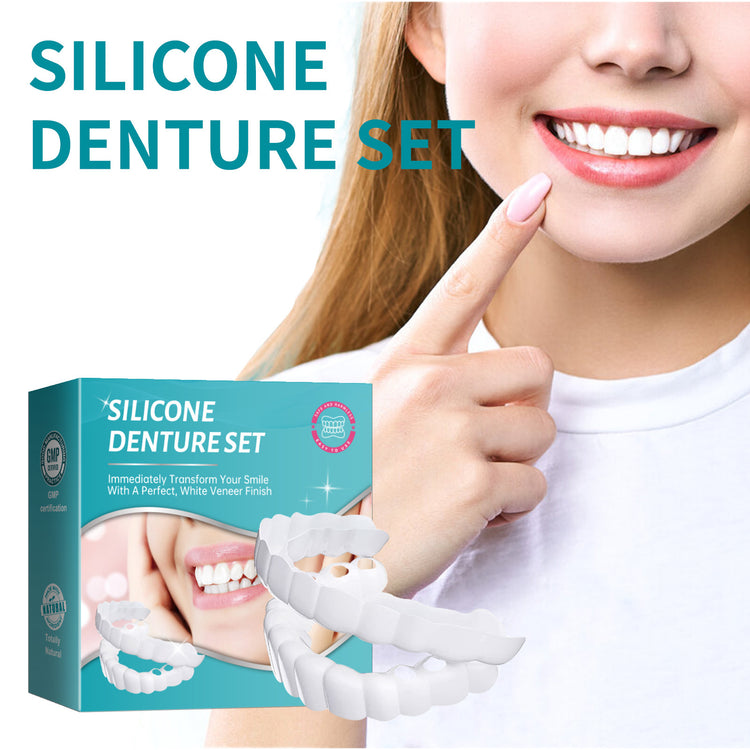 Silicone Simulation Dentures Whitening Smile 