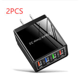 USB Charger Quick Charge 3.0 4 Phone Adapter For 