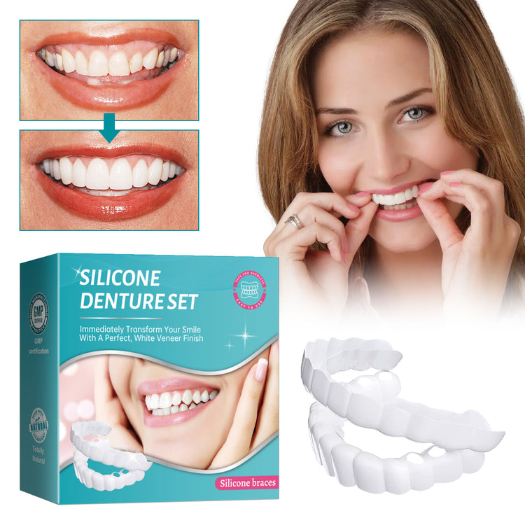 Silicone Simulation Dentures Whitening Smile 