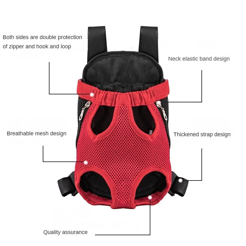 Pet Dog Carrier Backpack For Small Dogs Breathable Portable 