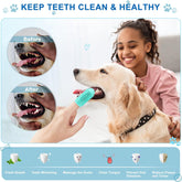 Dog Toothbrush Dog Tooth Brushing Kit Dog Finger Toothbrush 