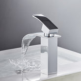 Waterfall Face Basin Faucet Cold And Hot Full Copper Wash Hands