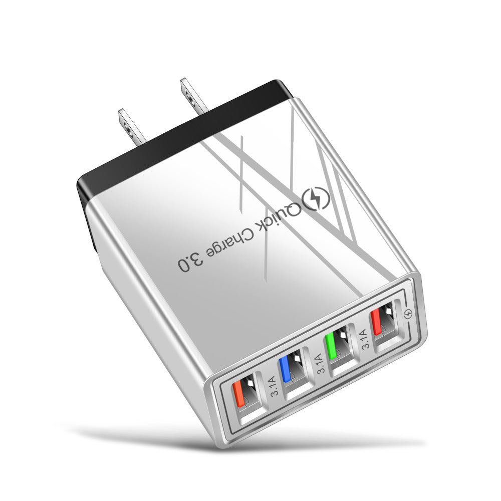 USB Charger Quick Charge 3.0 4 Phone Adapter For 