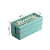 Wheat Straw Double-layer Insulated Lunch 