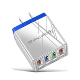USB Charger Quick Charge 3.0 4 Phone Adapter For 