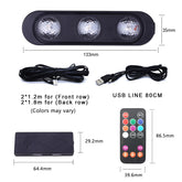 Seven-color Voice-activated USB Foot Ambient Light